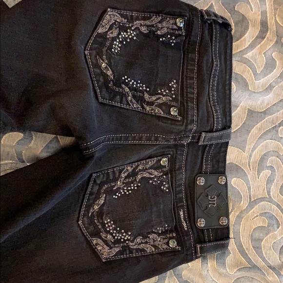 Black MissMe Boot Cut Jeans Size 26 - Picture 3 of 3